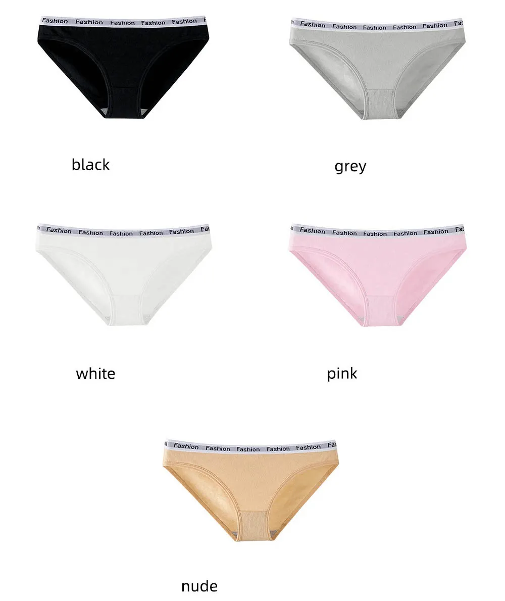 1 Pcs Cotton Elastic Waist Soft Briefs / Sports Underwear for Women - SF0697