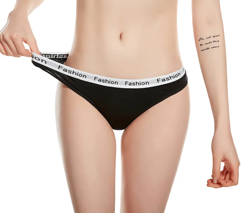 1 Pcs Cotton Elastic Waist Soft Briefs / Sports Underwear for Women - SF0697
