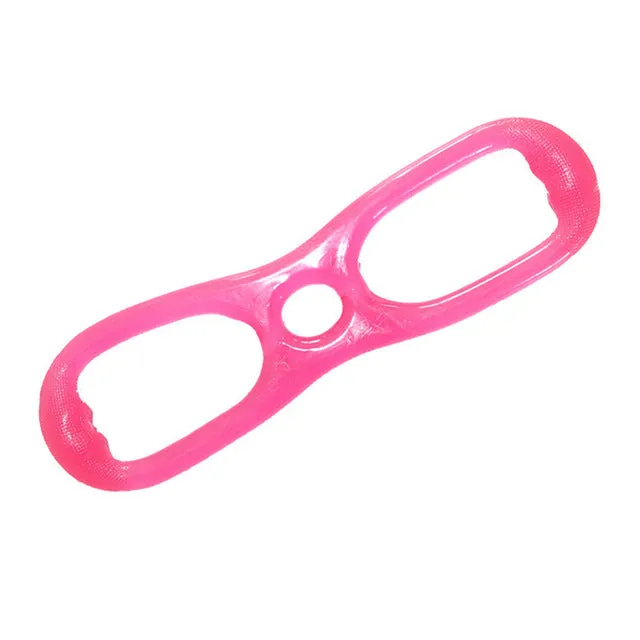 1PCS Silicone Yoga Drawstring Chest Expander Silicone Fitness Elastic Drawcord 8 slimming for weight loss