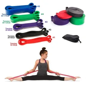 6 Level Yoga Training Belt Pull Up Resistance Bands Sets Athletic Power Rubber Bands Heavy Duty Workout Fitness Equipment
