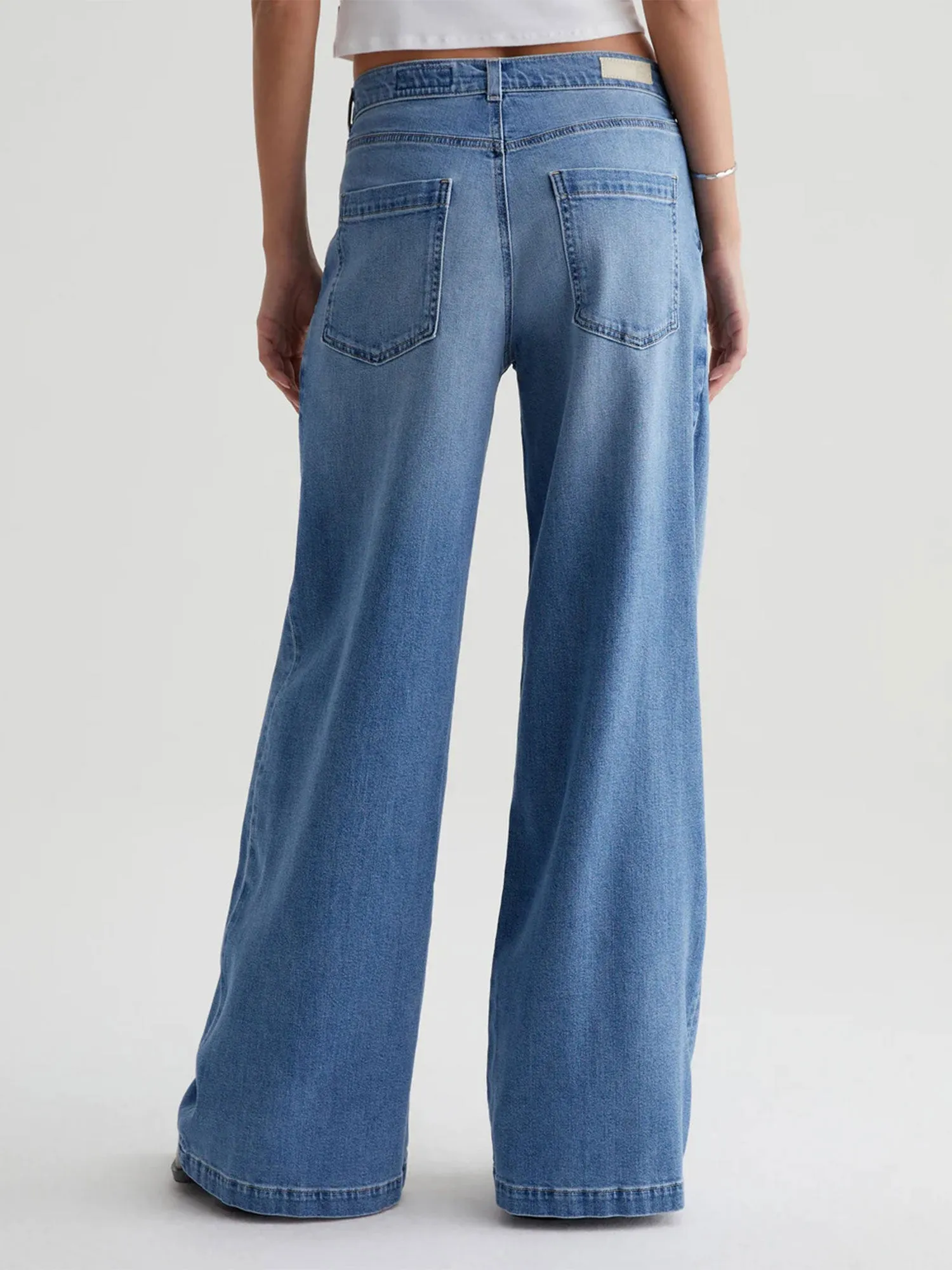 AG Jeans Stella Mid-Rise Palazzo