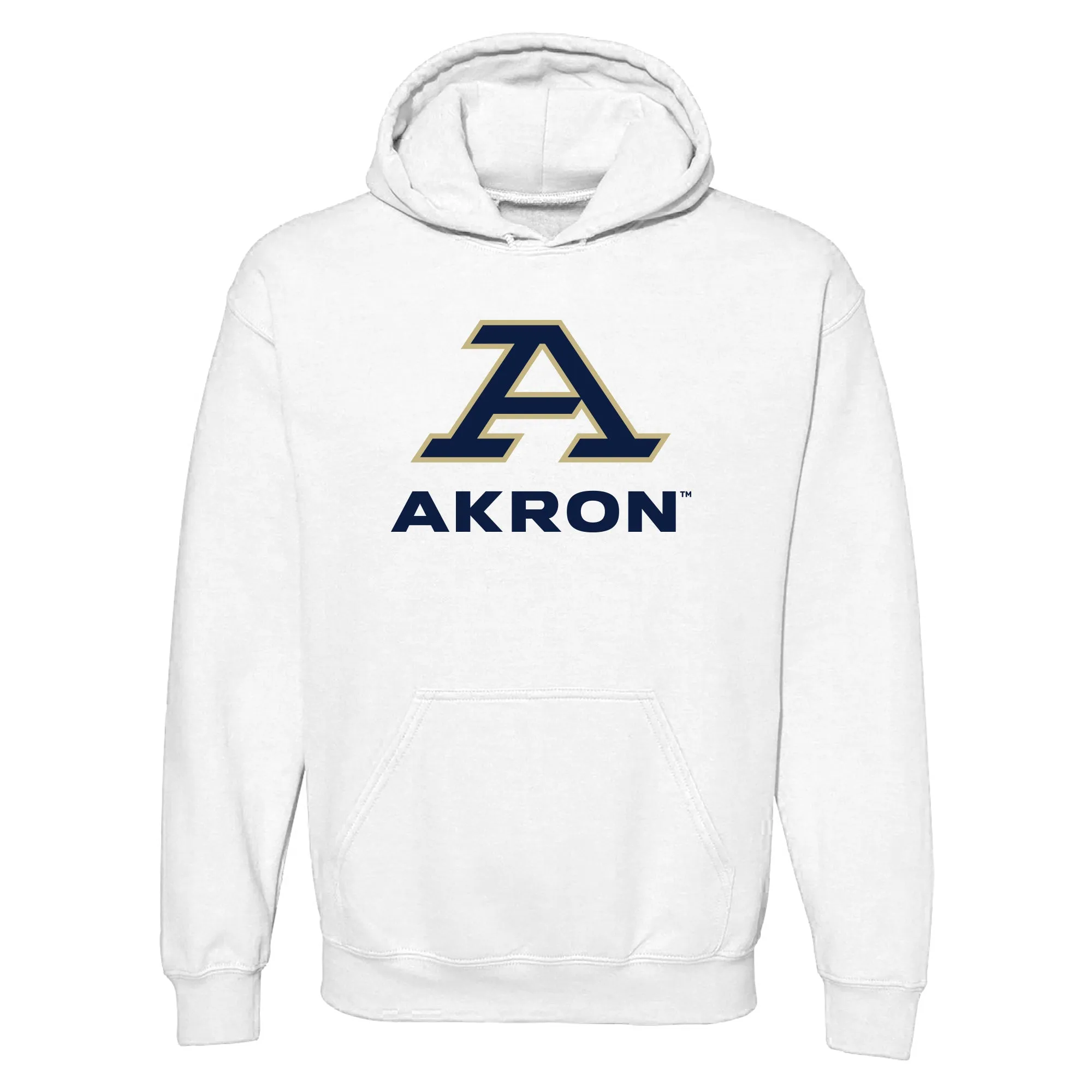 Akron Zips Primary Logo Hoodie - White