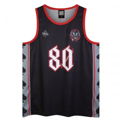 Amplified Mens Live To Win Motorhead Basketball Jersey