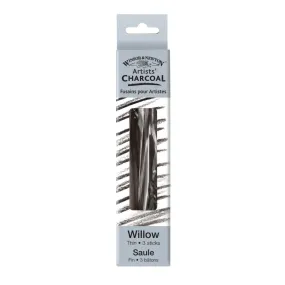 Artists' Willow Charcoal - Thin 3 Sticks