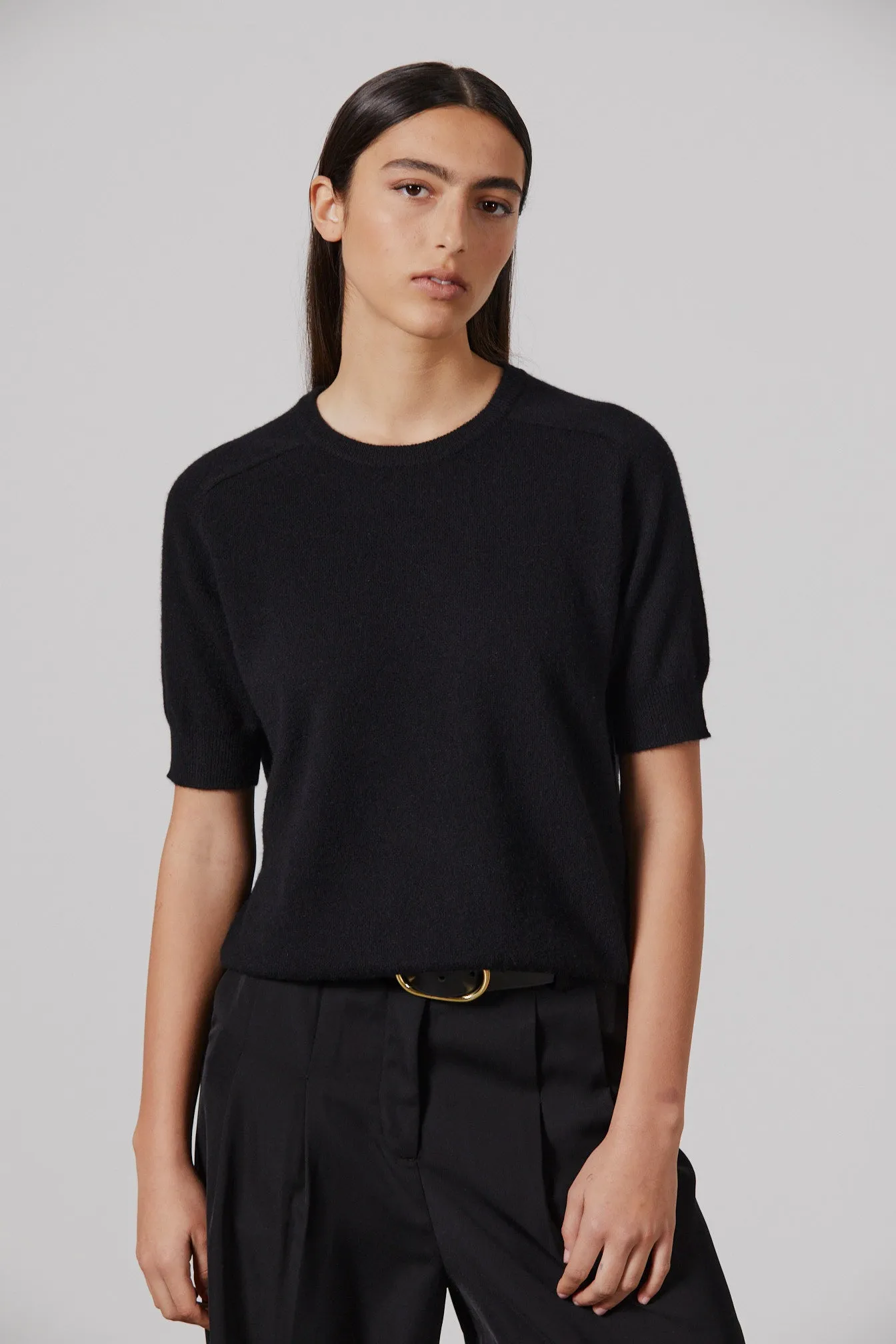 Ava Wide Leg Pant - Black