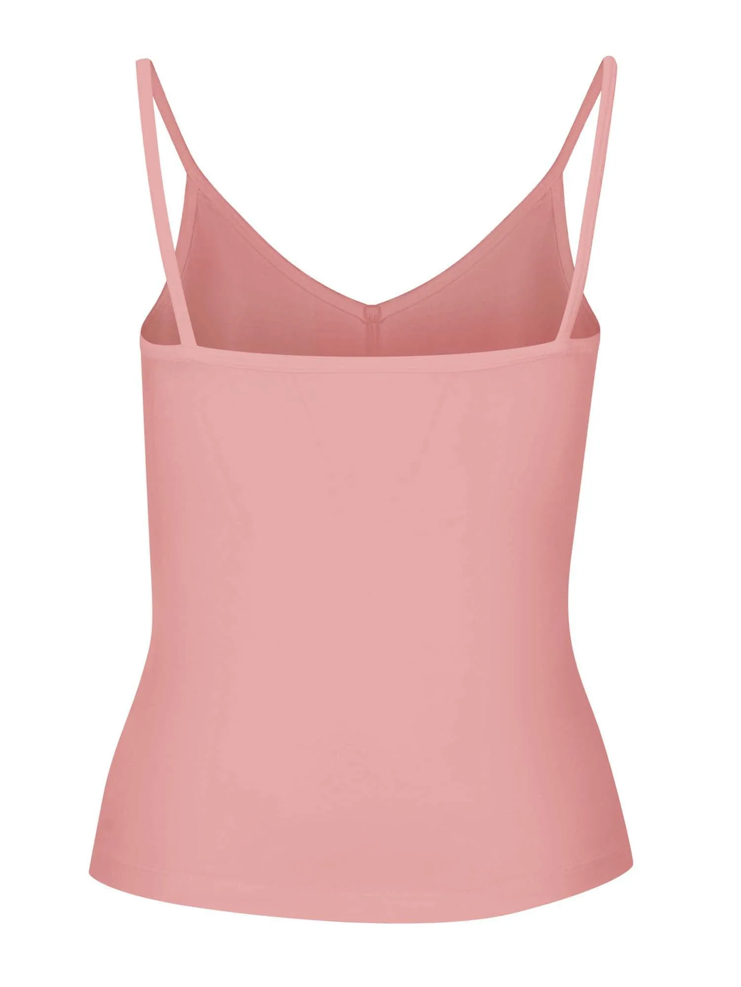 Bamboo Layering Singlet - Pink Clay