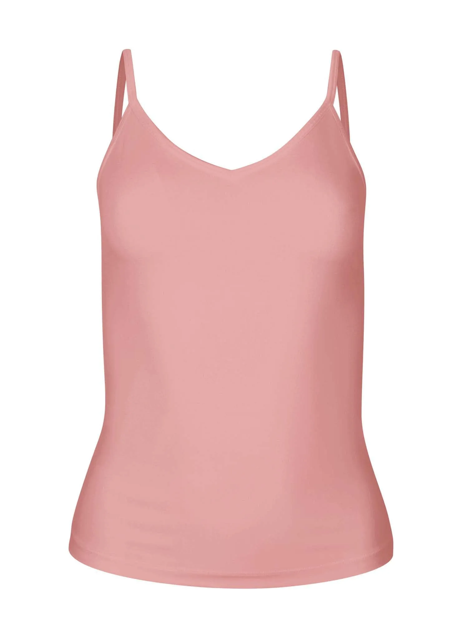 Bamboo Layering Singlet - Pink Clay