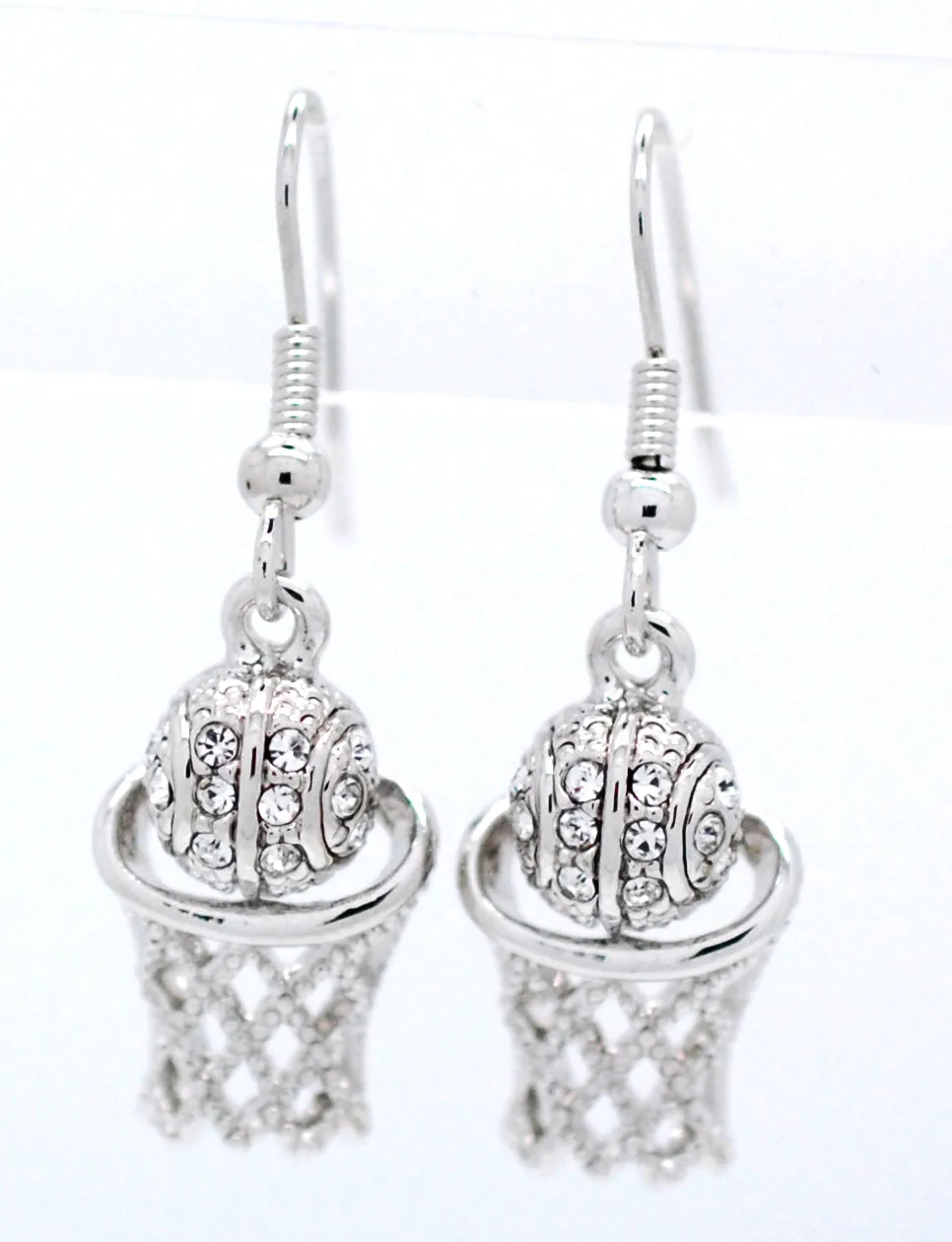 Basketball Hoop DANGLE Earrings