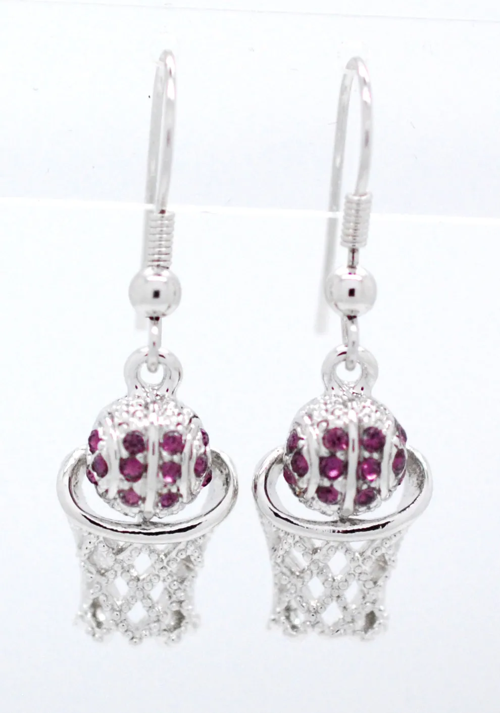 Basketball Hoop DANGLE Earrings