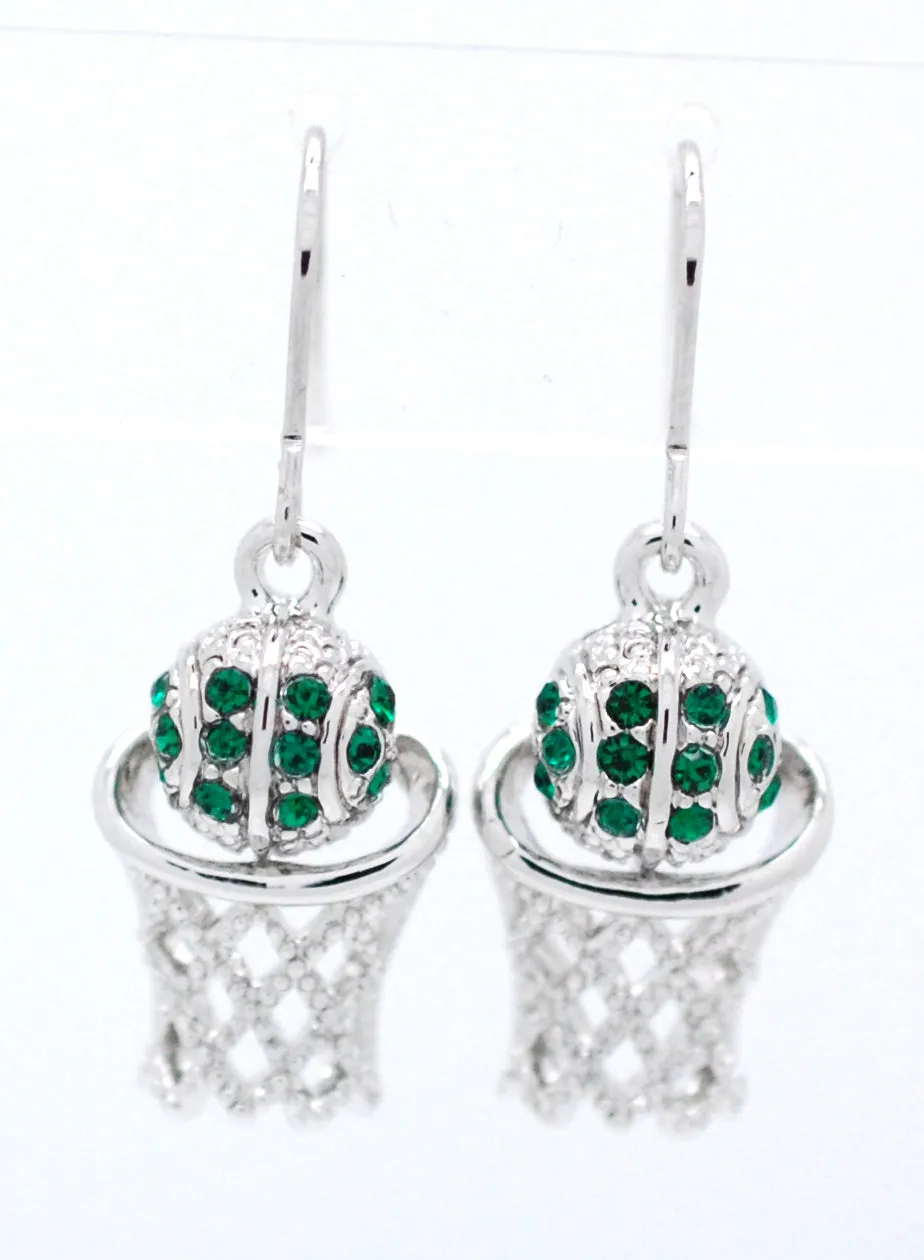 Basketball Hoop DANGLE Earrings