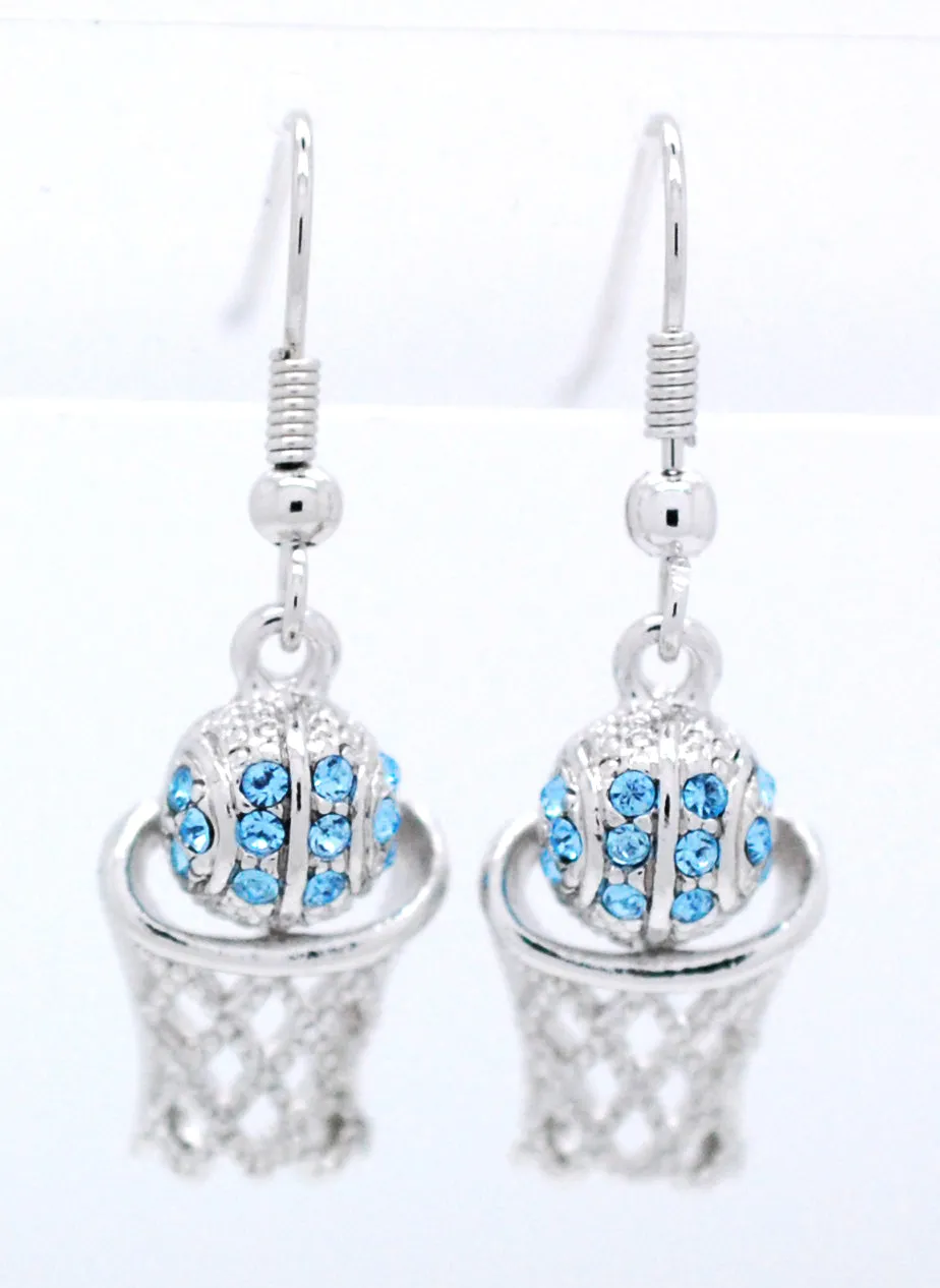 Basketball Hoop DANGLE Earrings