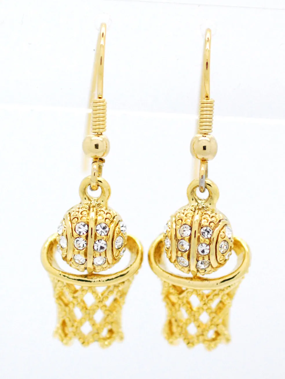 Basketball Hoop DANGLE Earrings