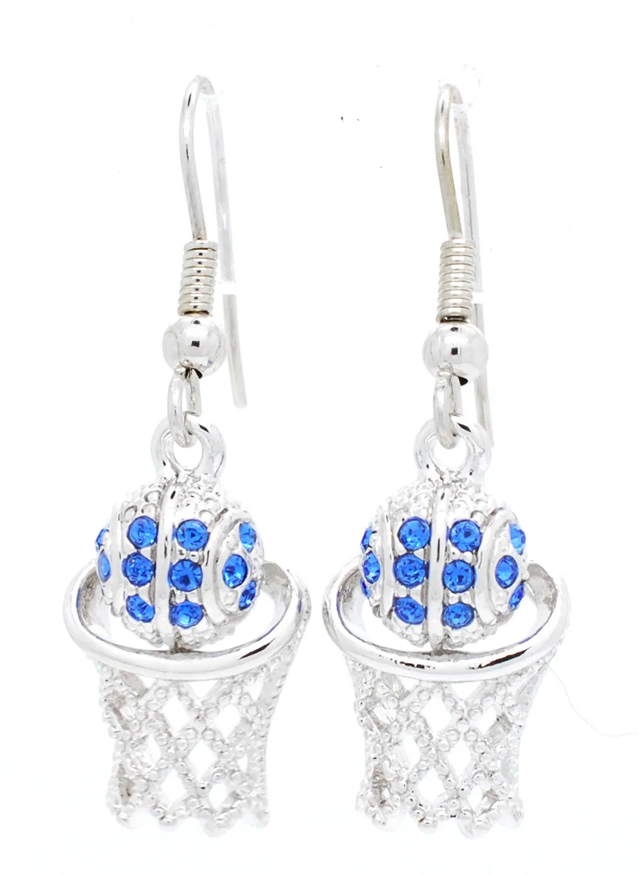 Basketball Hoop DANGLE Earrings