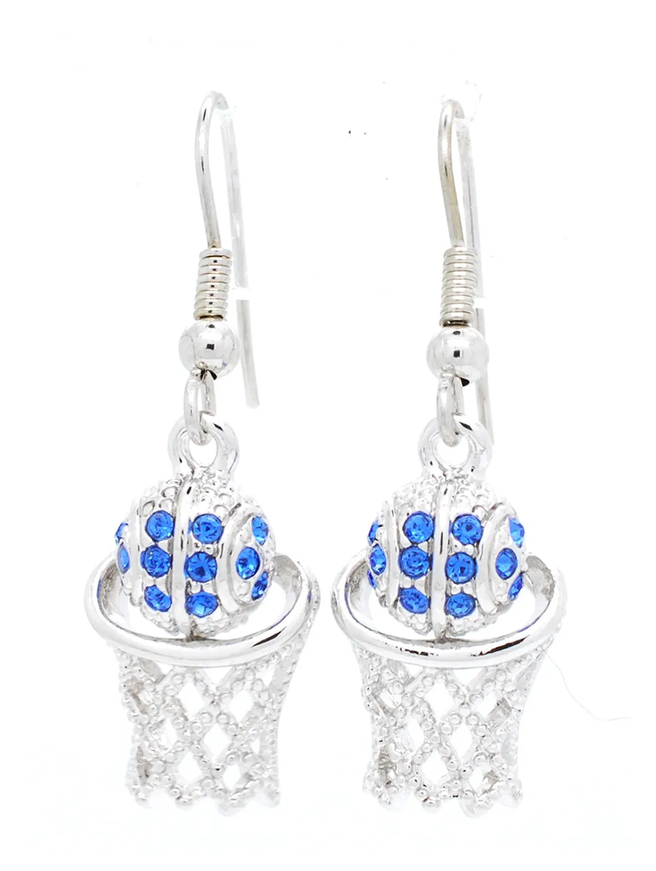 Basketball Hoop DANGLE Earrings