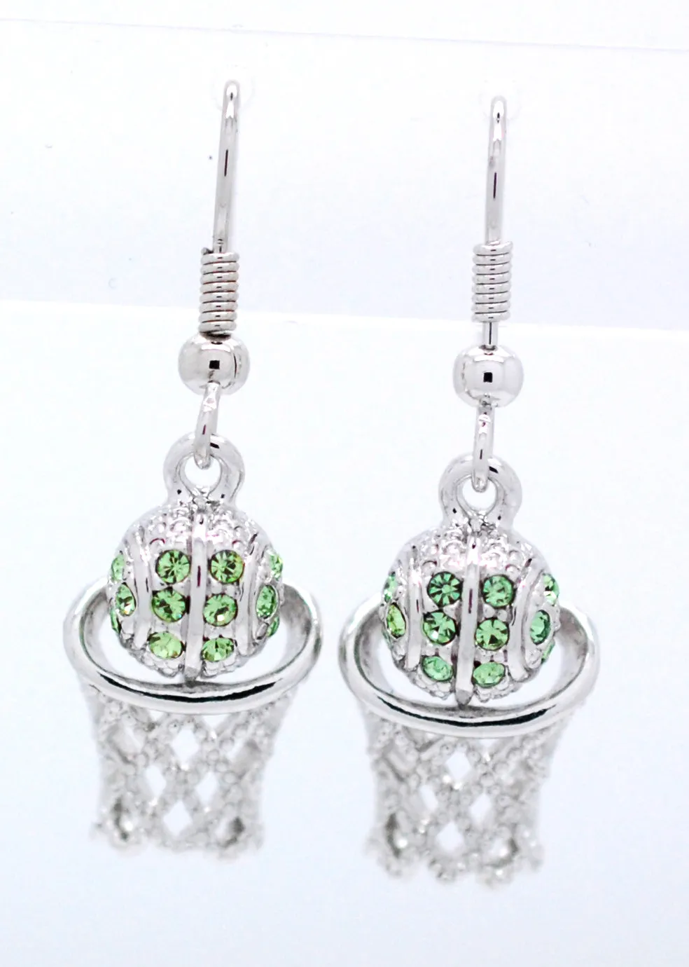 Basketball Hoop DANGLE Earrings