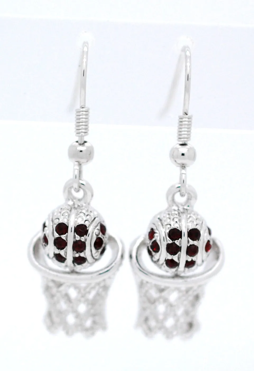 Basketball Hoop DANGLE Earrings