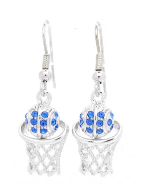 Basketball Hoop DANGLE Earrings
