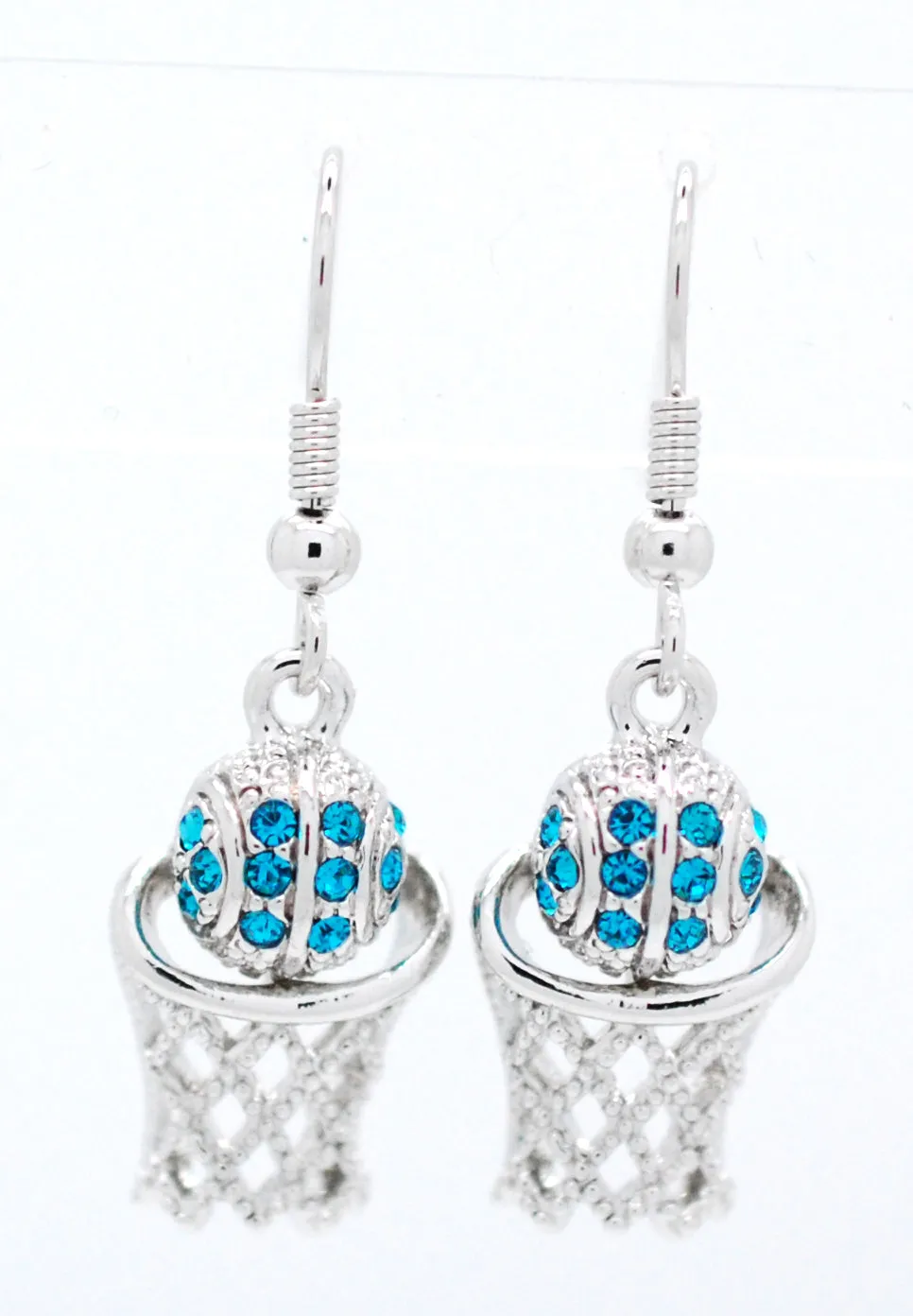 Basketball Hoop DANGLE Earrings