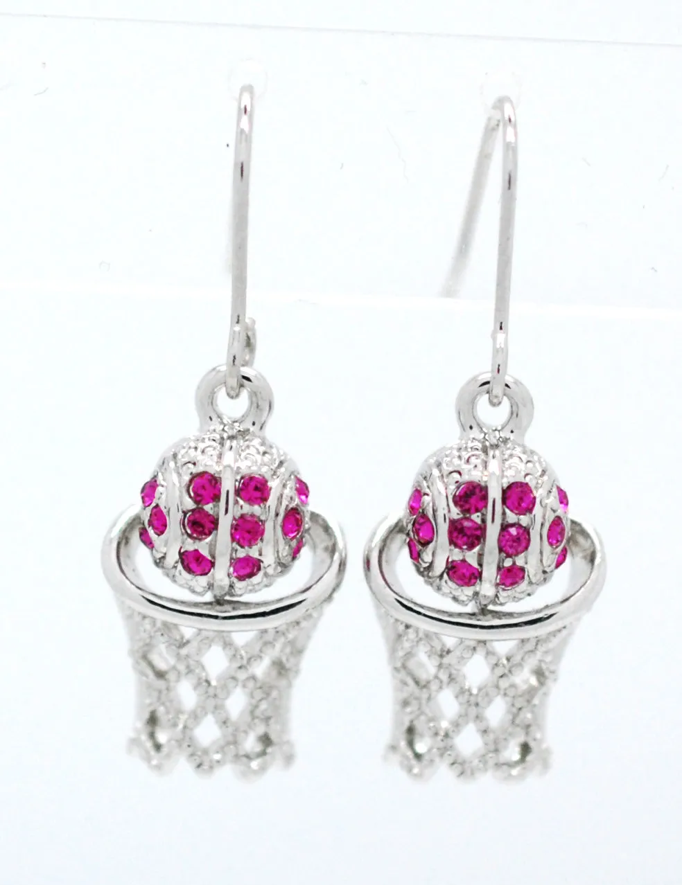 Basketball Hoop DANGLE Earrings
