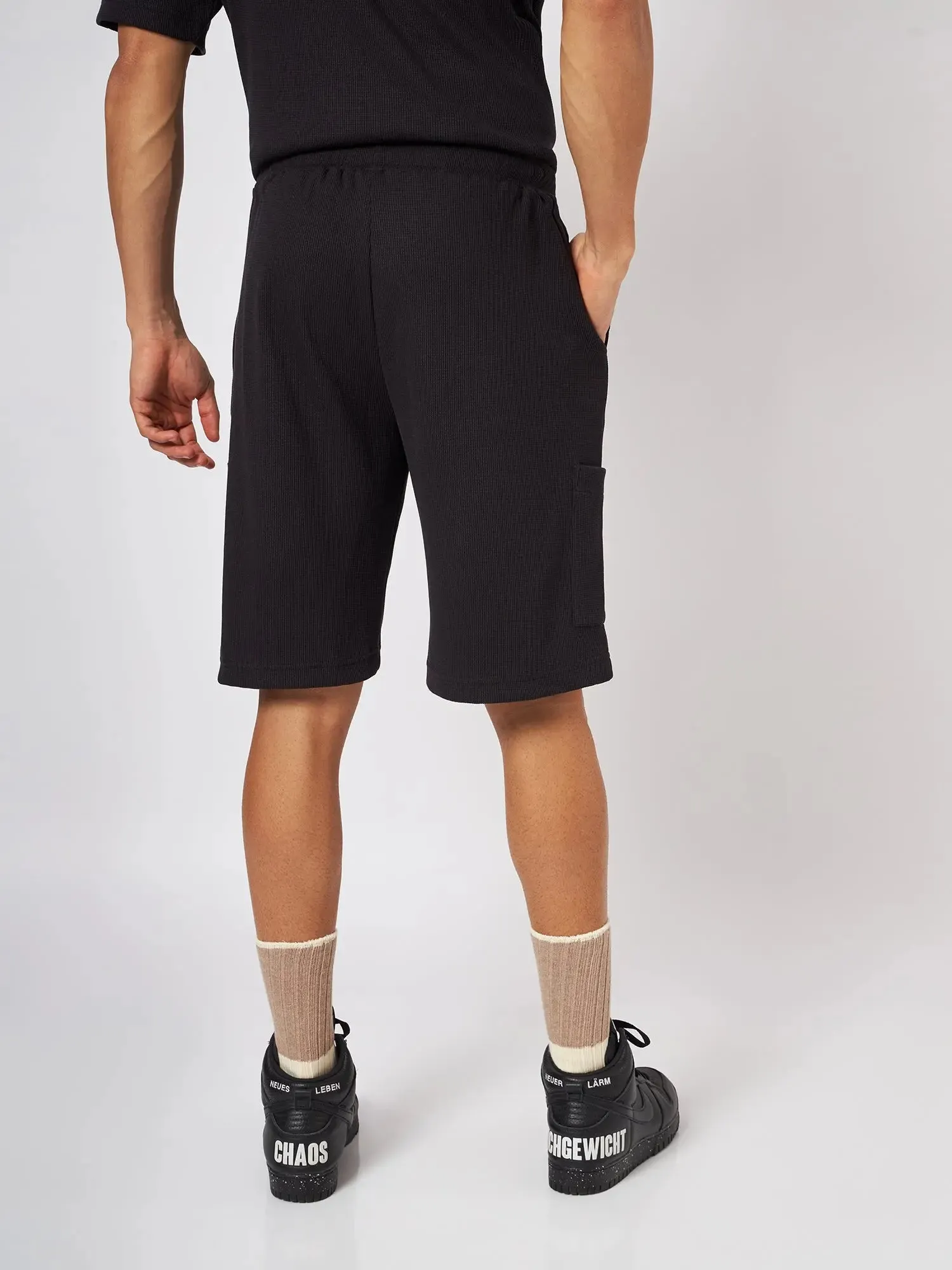 Boston Black Waffle Shorts