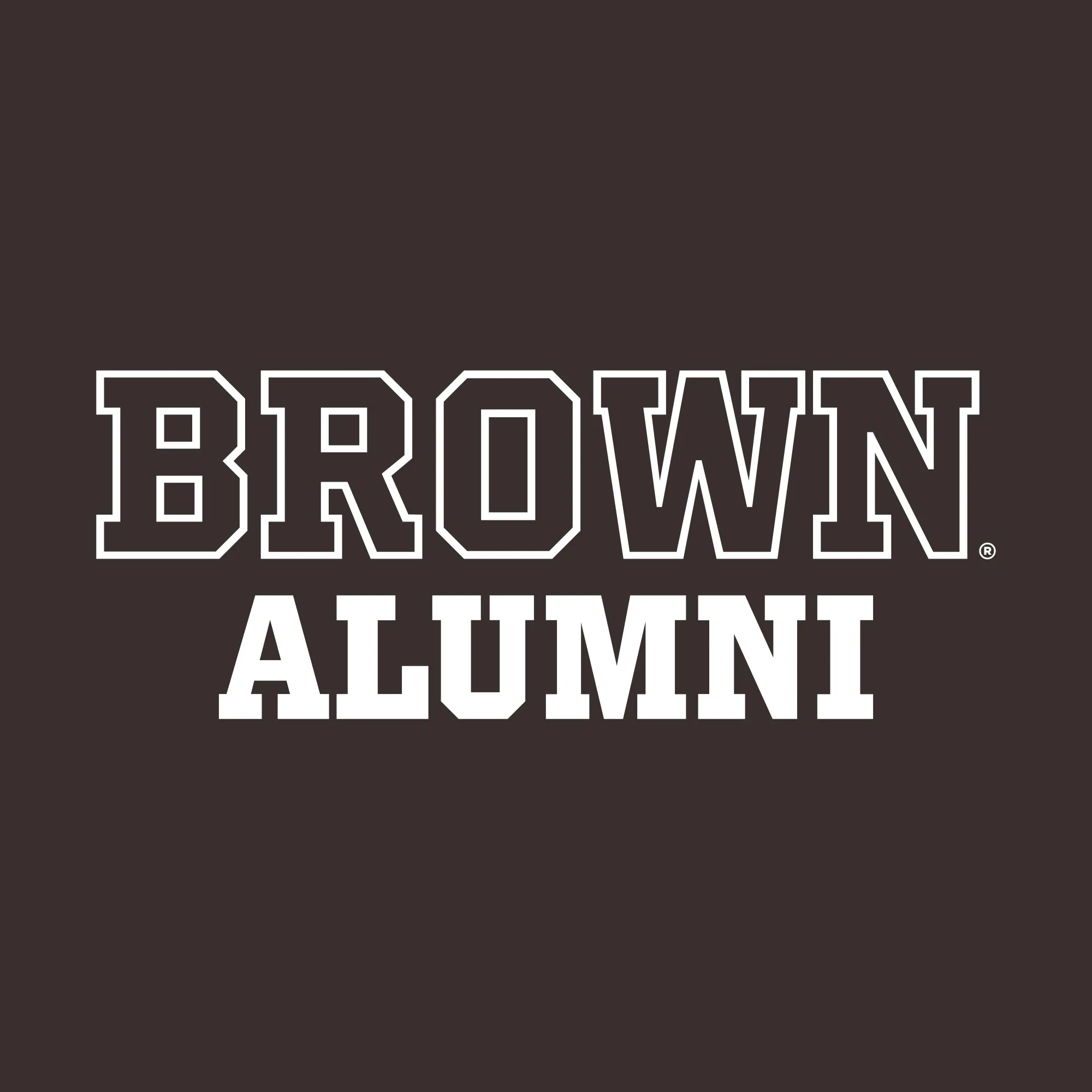 Brown University Bears Basic Block Alumni Short Sleeve T Shirt - Dark Chocolate