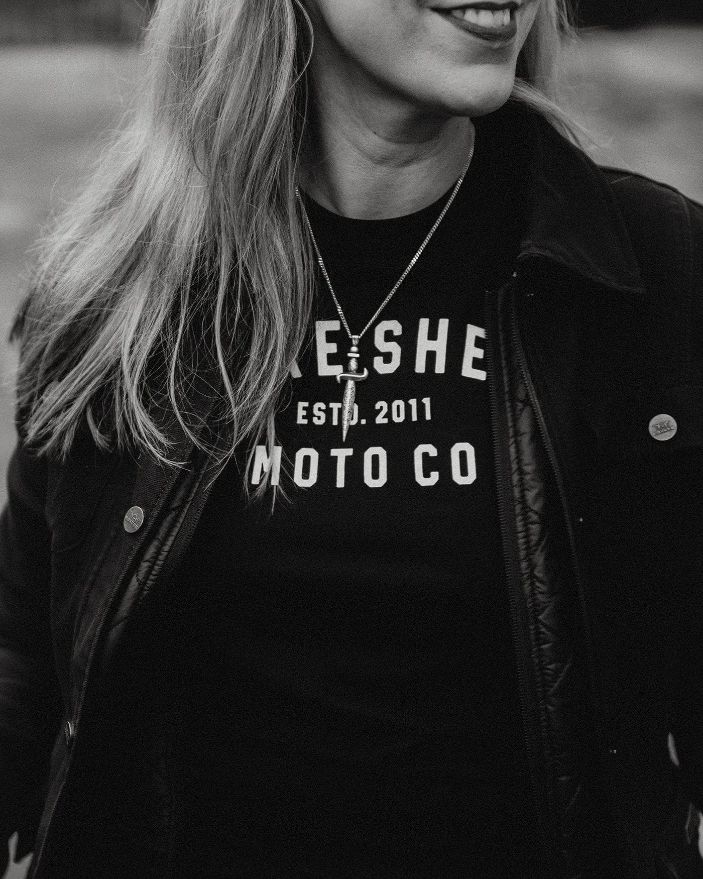 BSMC Women's Moto Co. T Shirt - Black