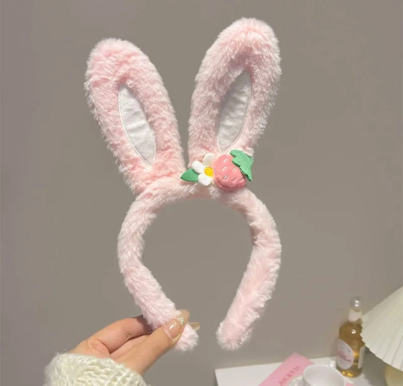 Bunny Ear headbands for Women Girls Plush Rabbit Ear Headbands Easter Costume Bunnys Ear Head Band