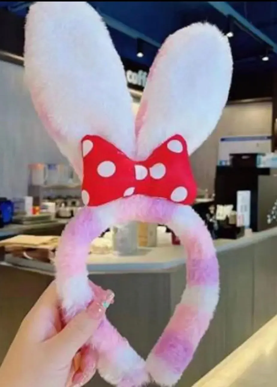 Bunny Ear headbands for Women Girls Plush Rabbit Ear Headbands Easter Costume Bunnys Ear Head Band