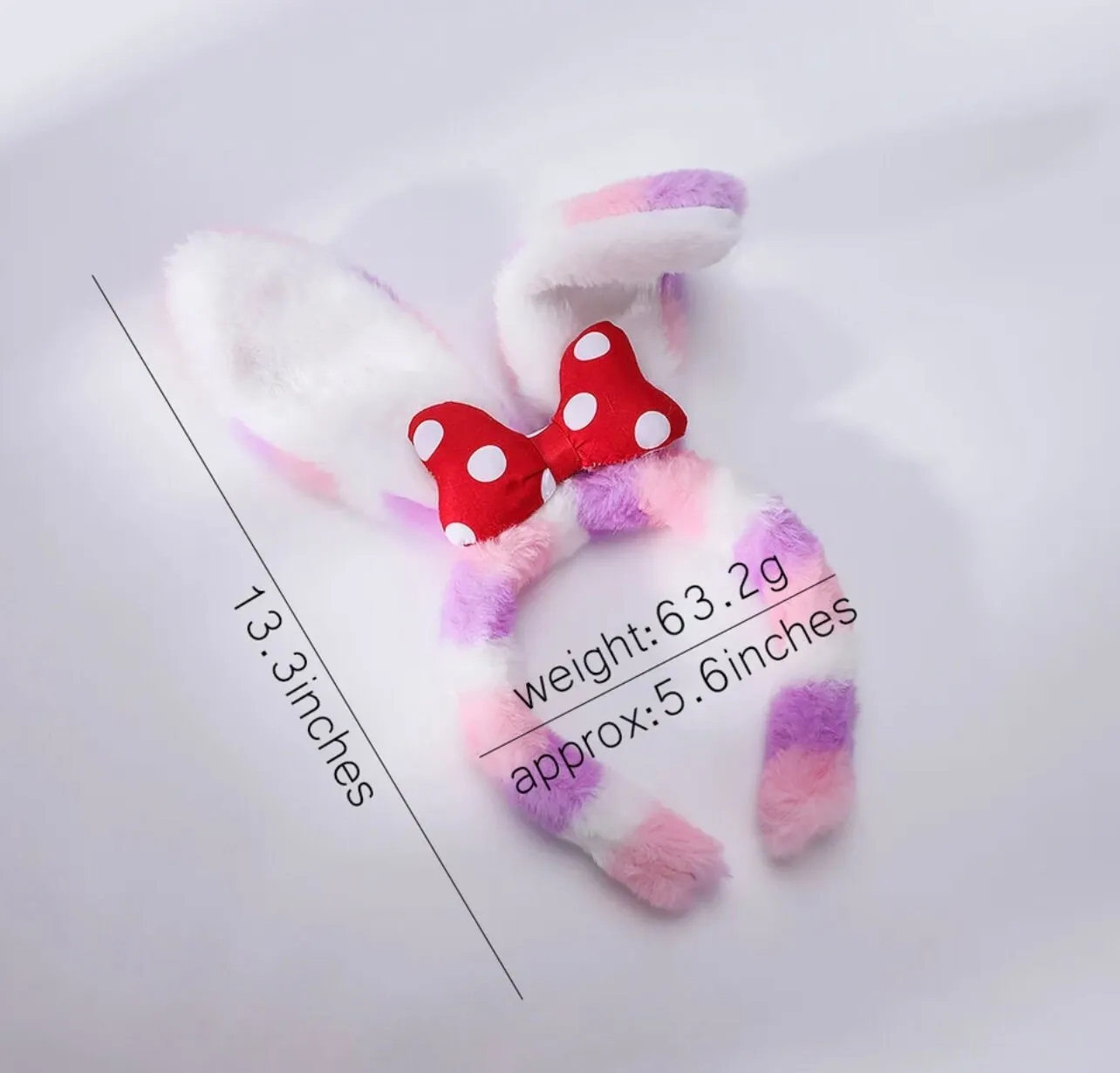Bunny Ear headbands for Women Girls Plush Rabbit Ear Headbands Easter Costume Bunnys Ear Head Band