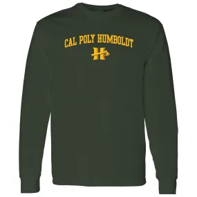 Cal Poly Humboldt Lumberjacks Arch Logo Long Sleeve T Shirt - Forest