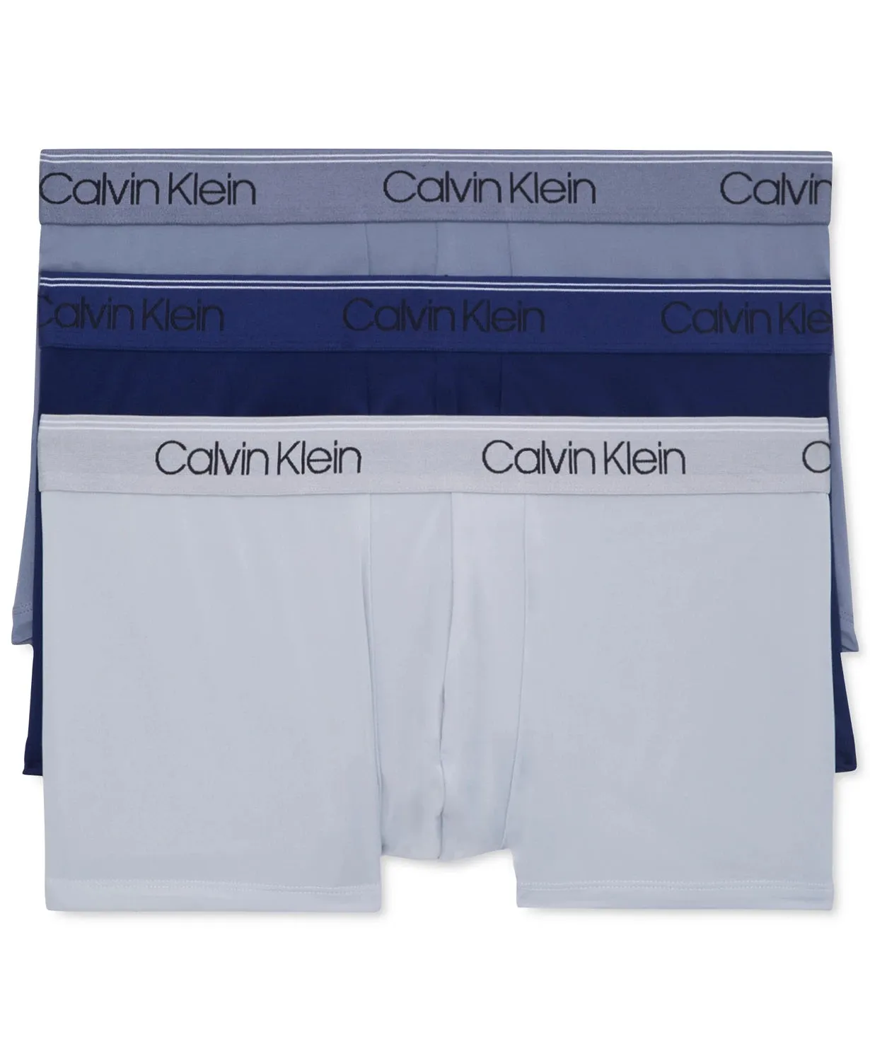 Calvin Klein Men's Micro Stretch Multipack Low Rise Trunk, Multi, L