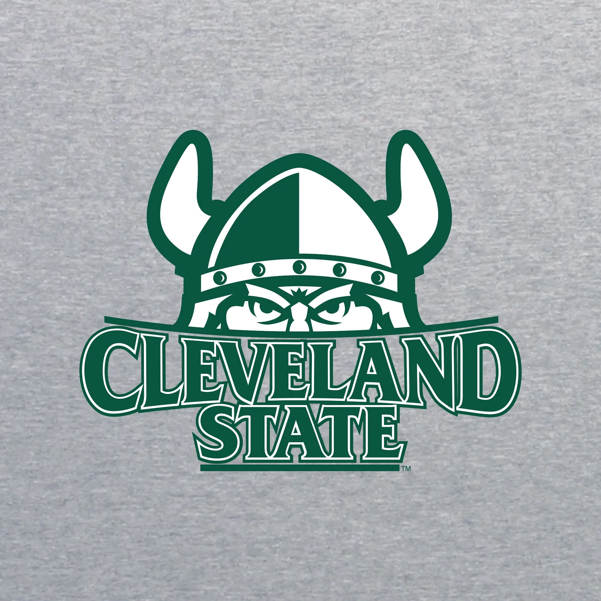 Cleveland State Vikings Primary Logo Women's T Shirt - Sport Grey