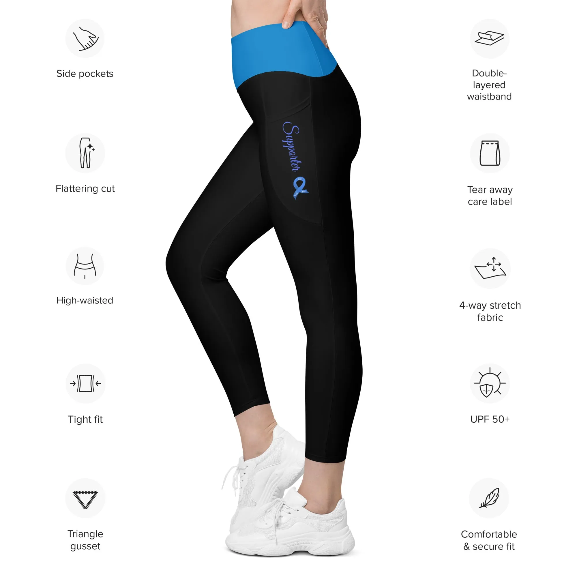 Colon Cancer "Supporter" Leggings with Pockets