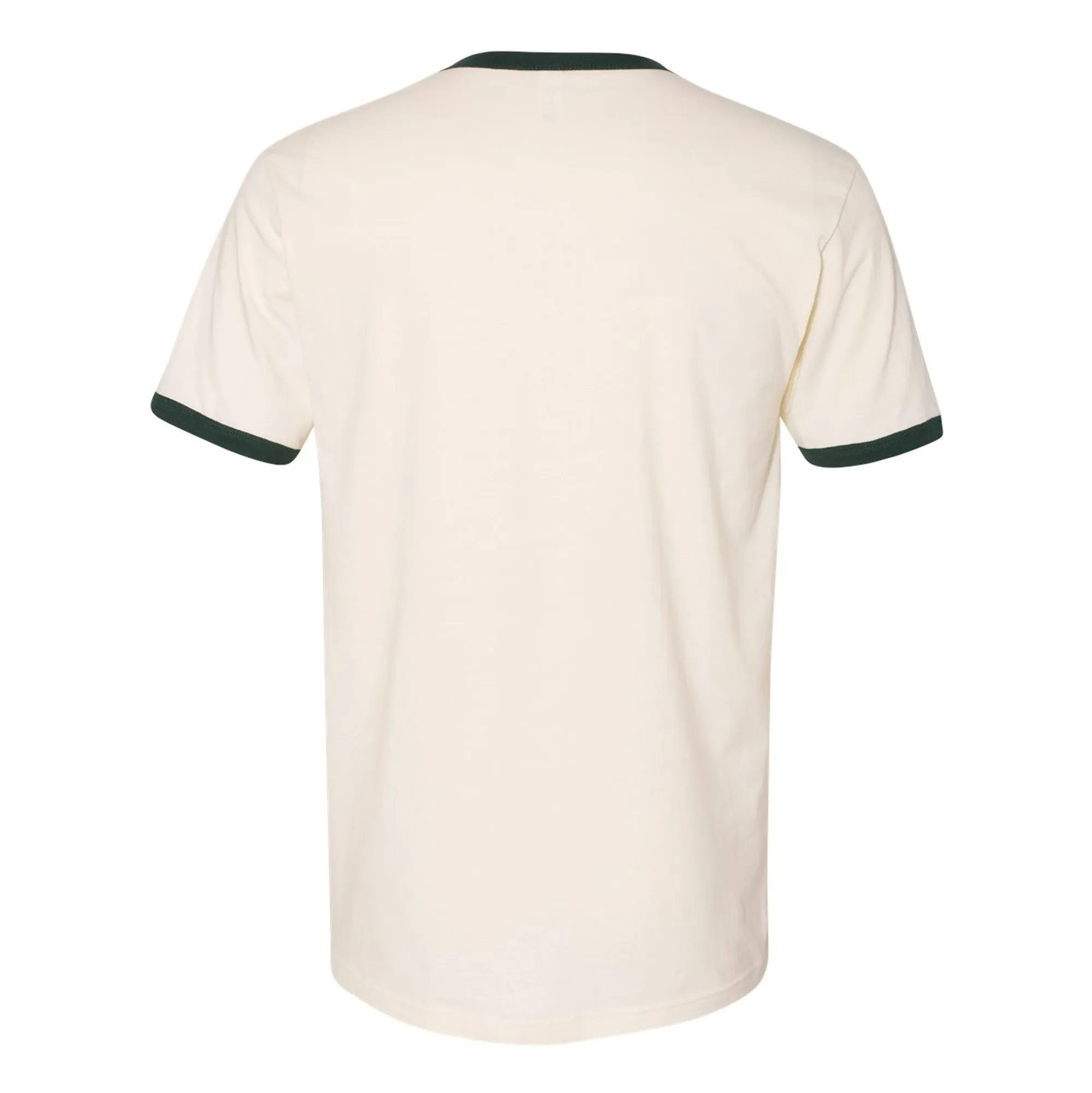 Colorado State University Rams Groovy Script Logo Ringer T Shirt - Natural/Forest