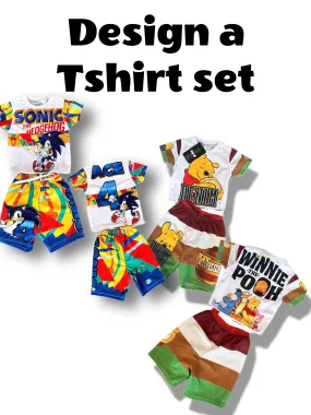 Design a Tshirt and shorts set