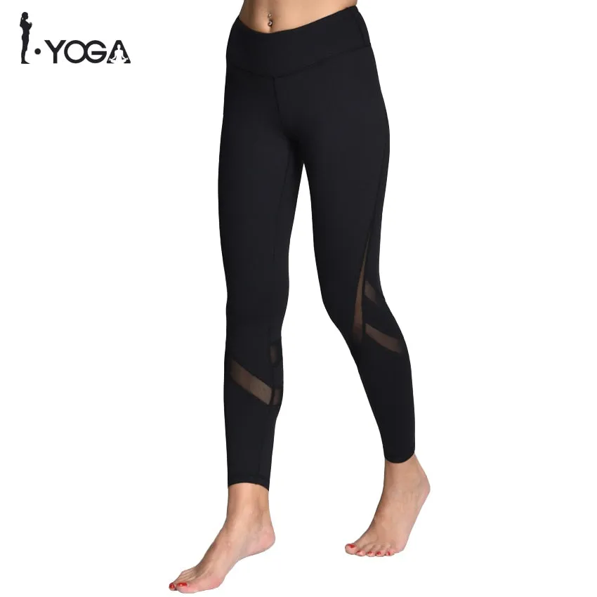 Fitness Yoga Sports Leggings For Women Sports Tight Mesh Yoga Leggings Yoga Pants Women Running Pants Tights for Women K9-002