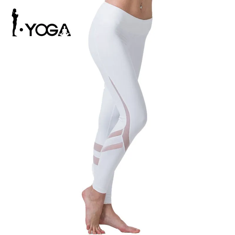Fitness Yoga Sports Leggings For Women Sports Tight Mesh Yoga Leggings Yoga Pants Women Running Pants Tights for Women K9-002