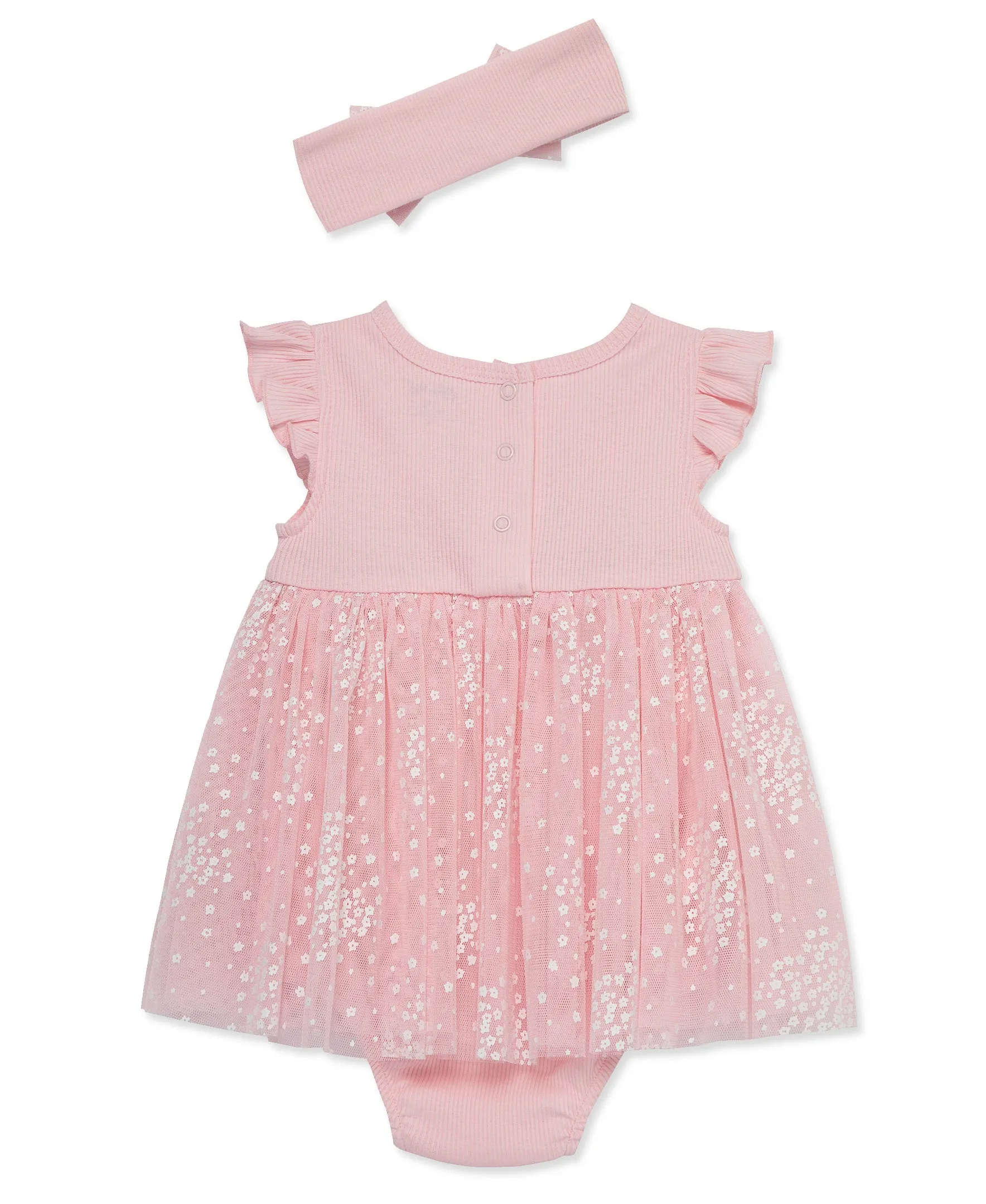 Floral Spray Popover with Headband Set