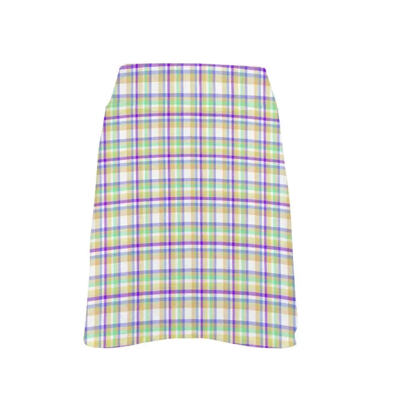 Get Your Groove On with This Pastel Plaid Athletic Skirt
