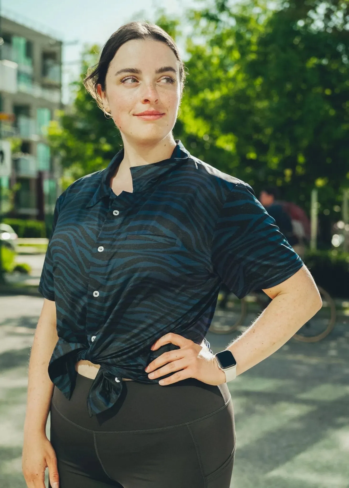 Getaway Shirt - Navy Zebra