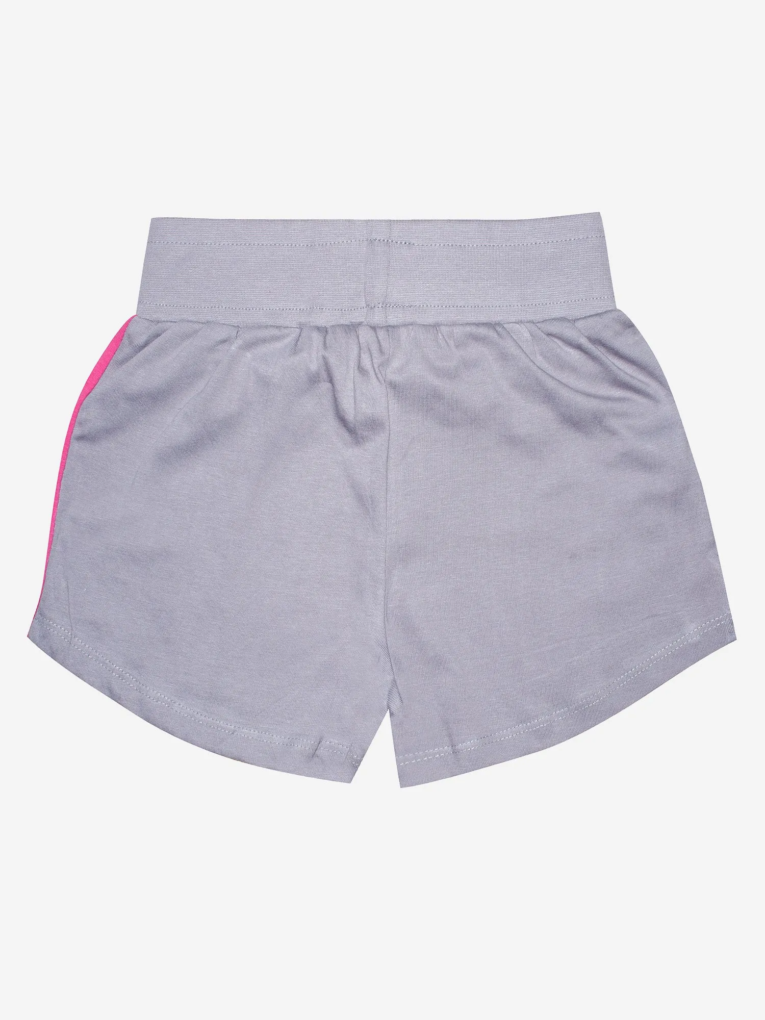 Girls Half Sleeve Tee & Hot Shorts with Back pocket Set