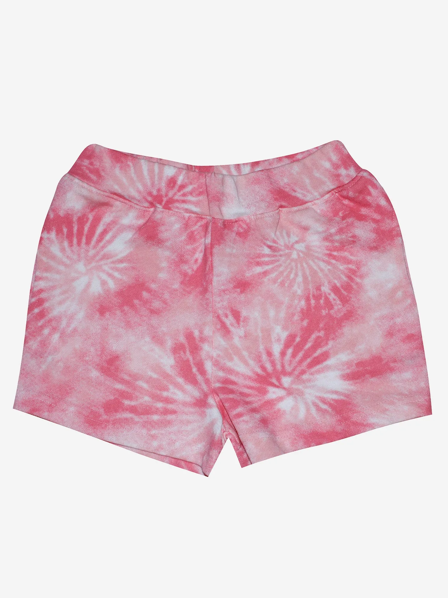 Girls Half Sleeve Tee & Hot Shorts with Back pocket Set