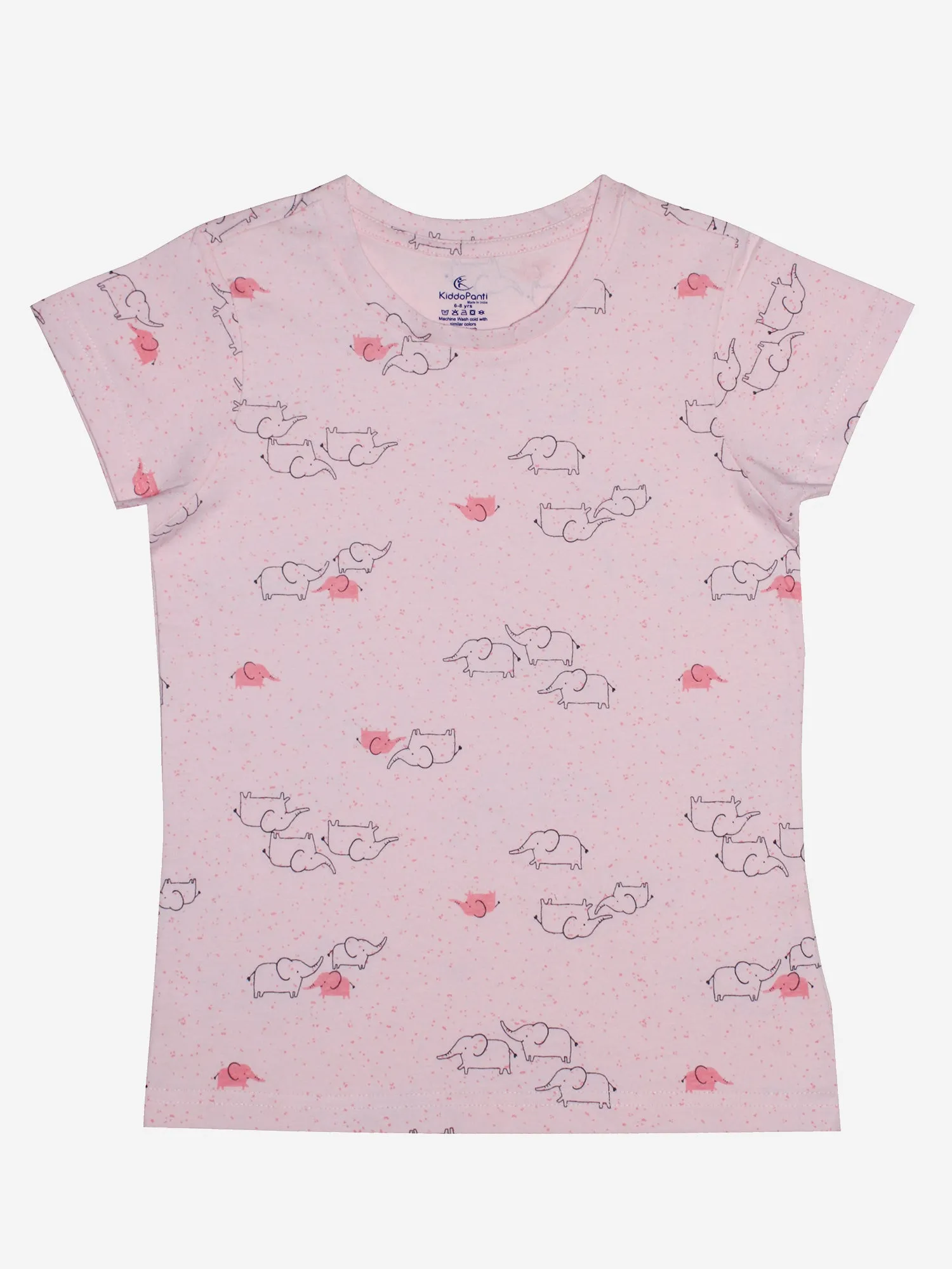 Girls Half Sleeve Tee & Hot Shorts with Back pocket Set