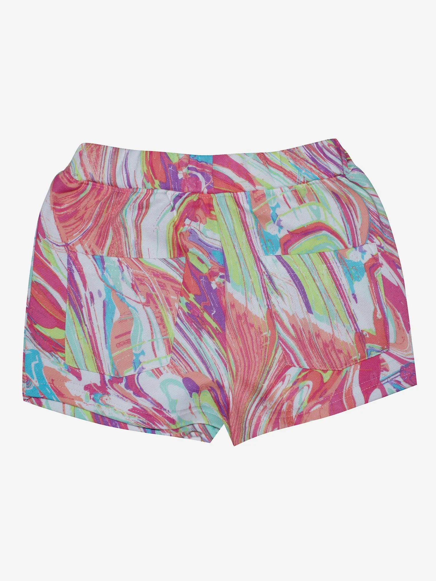 Girls Half Sleeve Tee & Hot Shorts with Back pocket Set