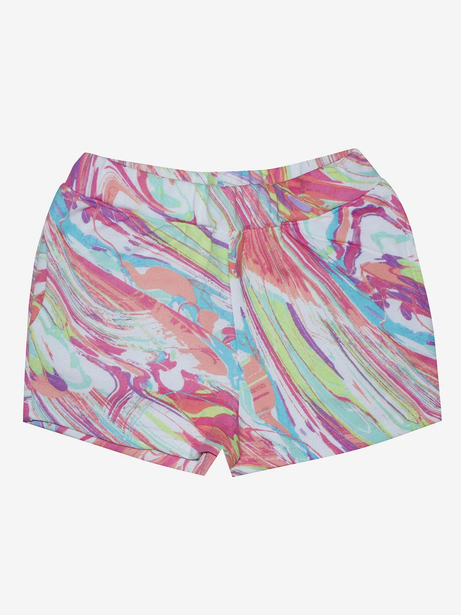 Girls Half Sleeve Tee & Hot Shorts with Back pocket Set