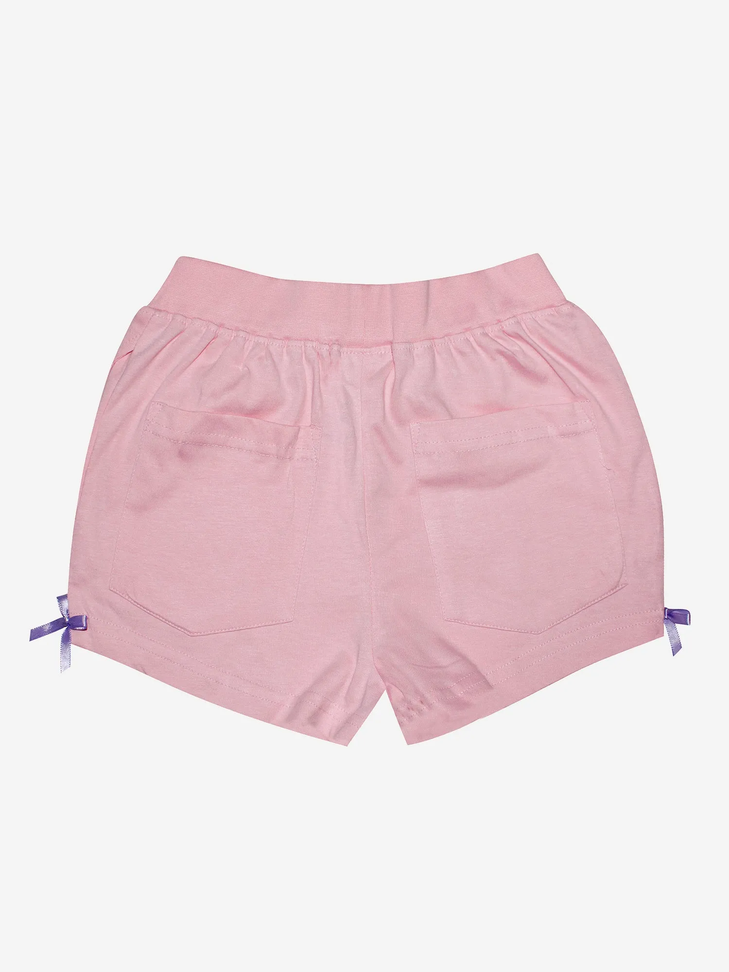 Girls Half Sleeve Tee & Hot Shorts with Back pocket Set