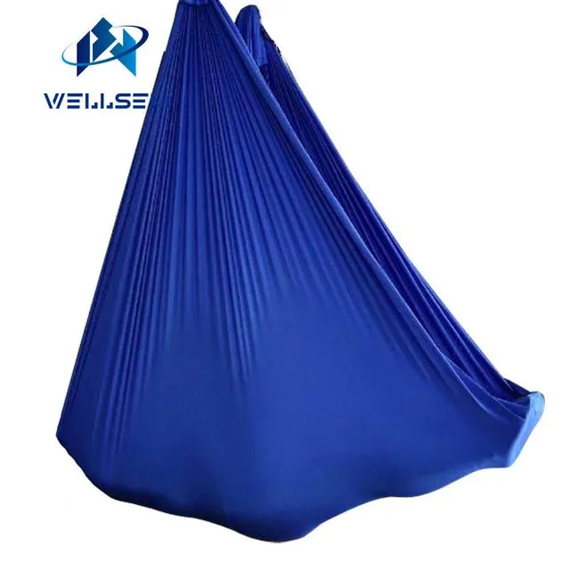 Gold 5m full sets Aerial Yoga Hammock Swing Trapeze AntiGravity Inversion equipment  daisy chain autolock carbiner  ring mount