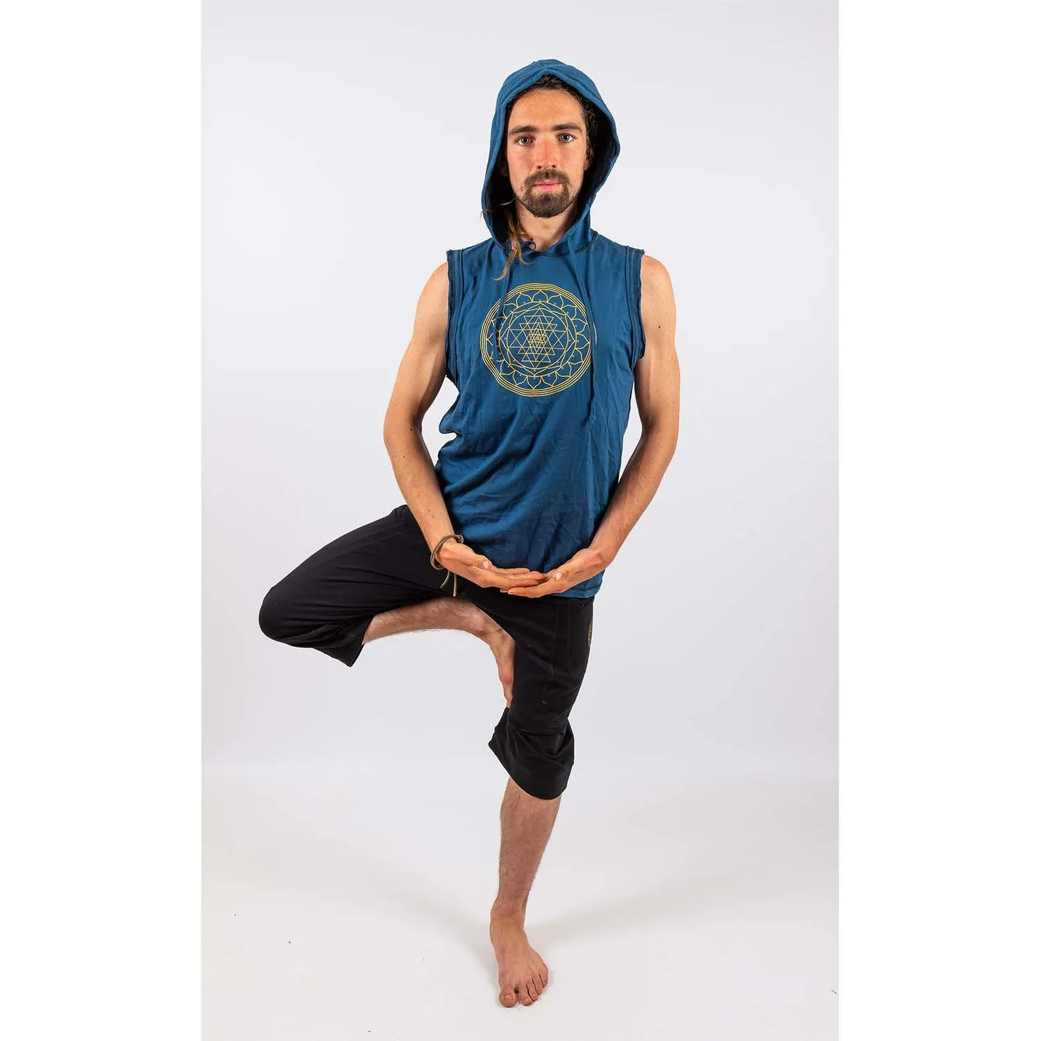 Hooded Singlet - Sri Yantra Print