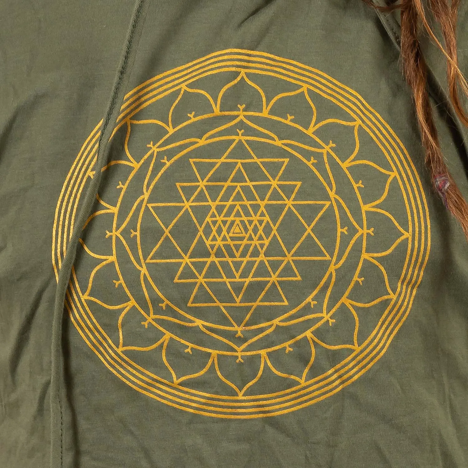 Hooded Singlet - Sri Yantra Print