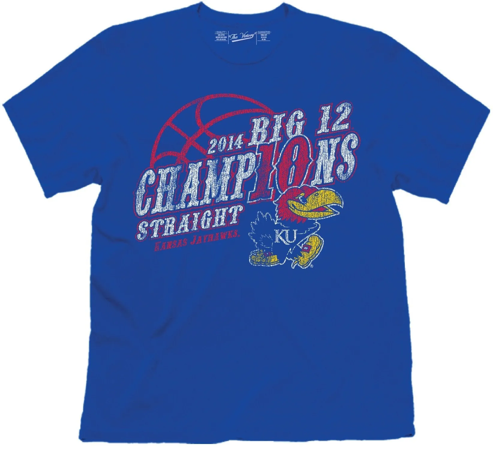 Kansas Jayhawks KU 2014 Basketball 10 Time Big 12 Champions Shirts Pack